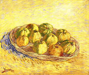 Still life with apple basket 2